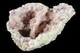 Pink Amethyst Geode Section - Argentina #134772-1